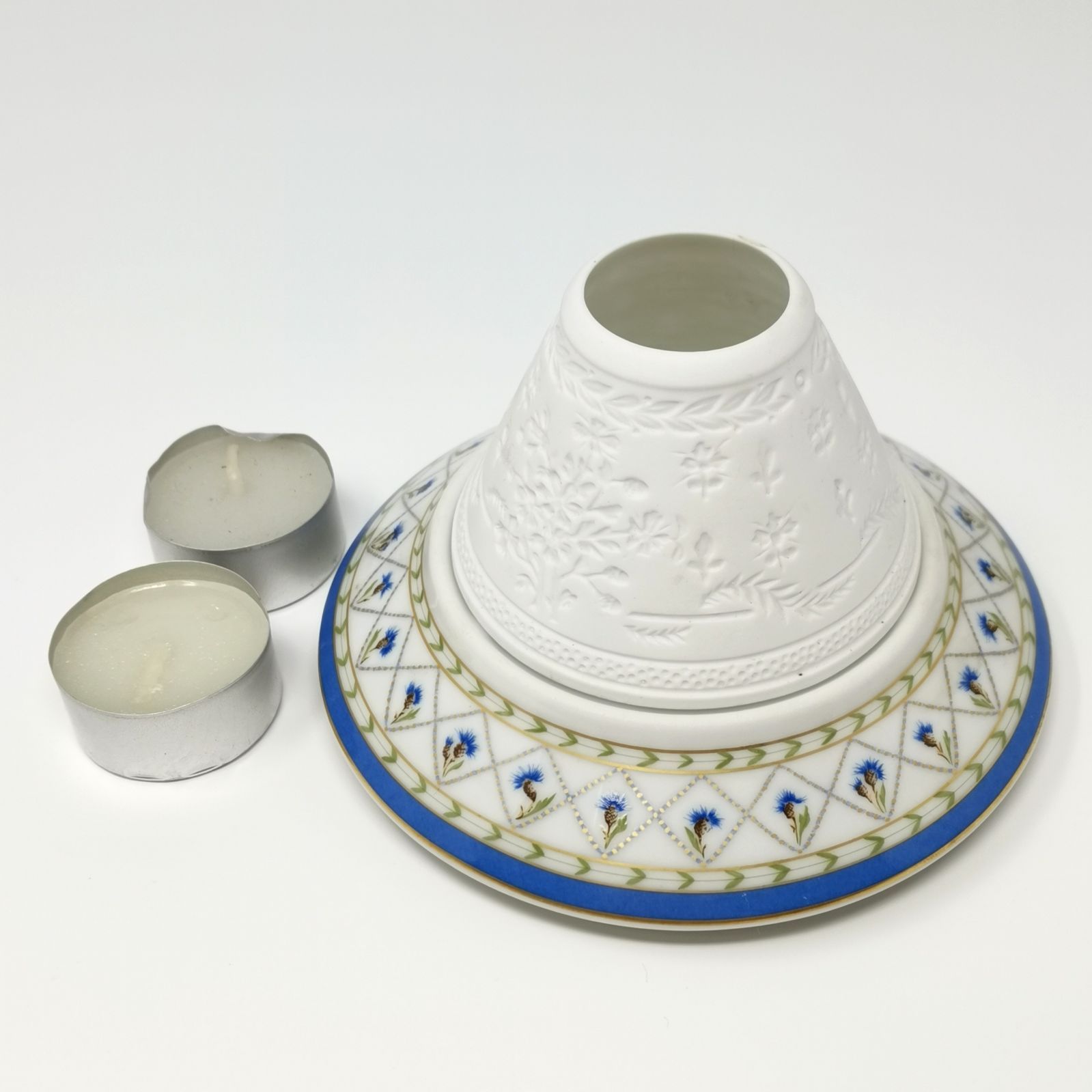 HAVILAND リモージュ磁器 ヴァル ド ロワール キャンドルホルダー キャンドル2個付き 管理番号ARCYKO2863