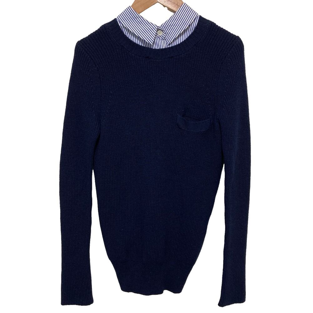 sacai luck サカイ ラック ニット サイズ1 良品 sacai luck サカイラック 2WAY 襟付き ニット カーディガン