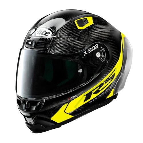 3営業日で発送 NOLAN ノーラン バイク用 ヘルメット フルフェイス Lサイズ 59-60cm X-lite X-803RS ウルトラカーボン HOTLAP イエ