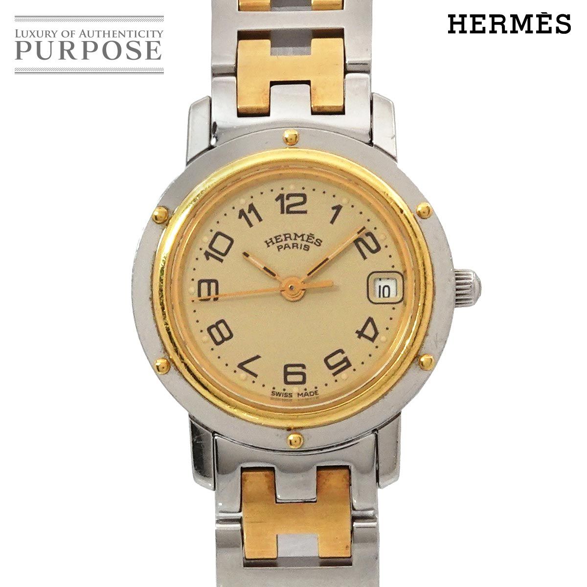 エルメス HERMES クリッパー コンビ CL4 220 ヴィンテージ レディース 