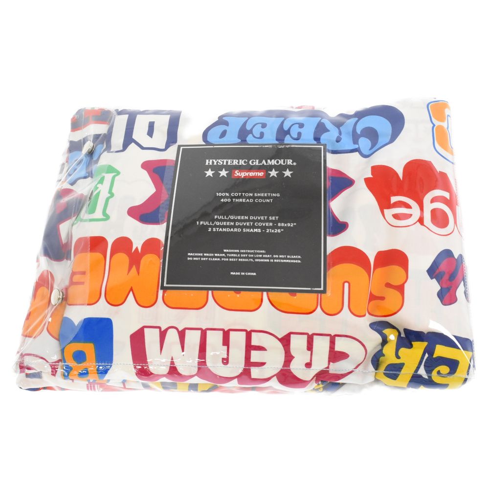 SUPREME (シュプリーム) 17AW×HYSTERIC GLAMOUR Text Duvet + Pillow