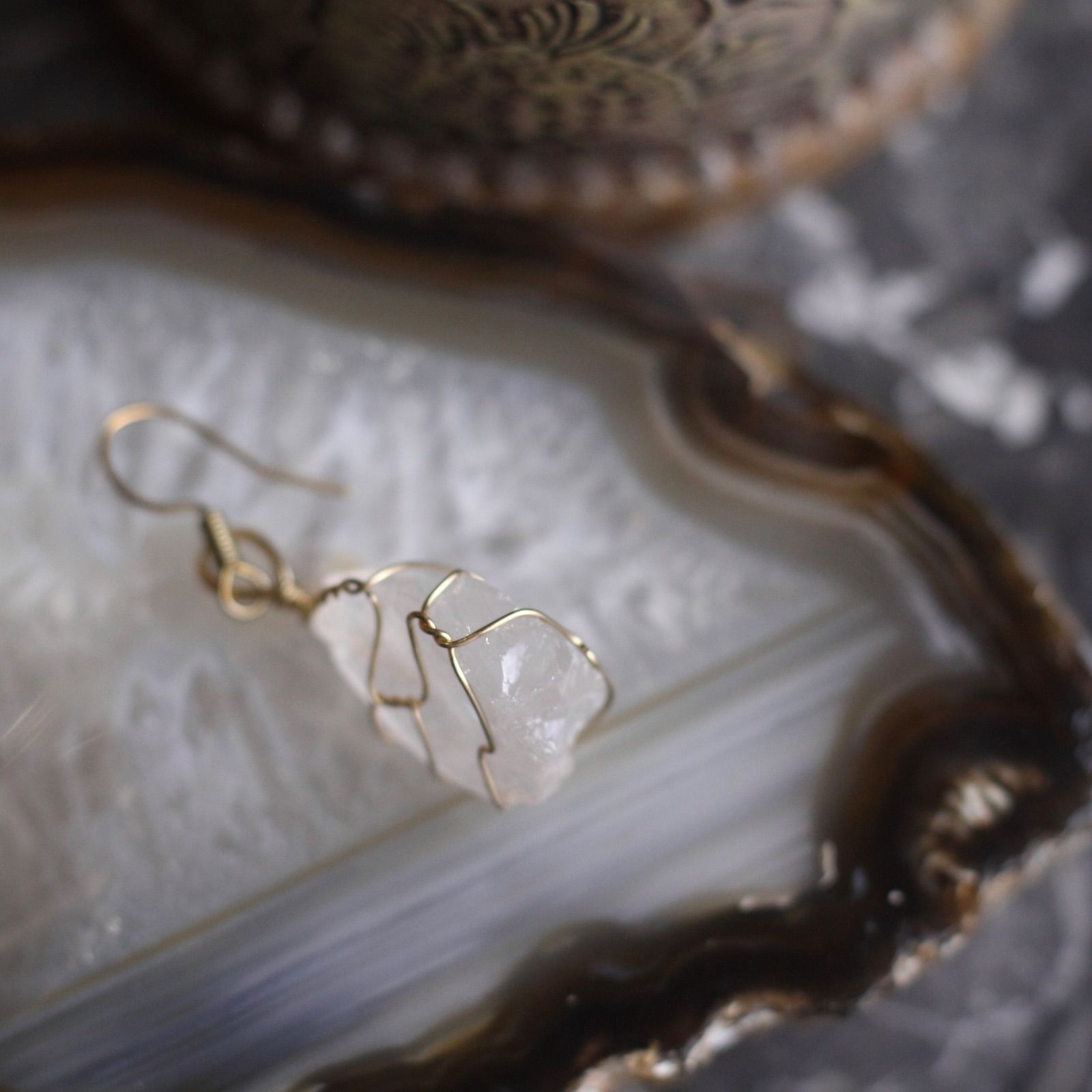 USA VINTAGE アメリカ古着ゾウデザインシルバーピアス USA VINTAGE CLEAR STONE SWING DESIGN EARRING/アメリカ古着