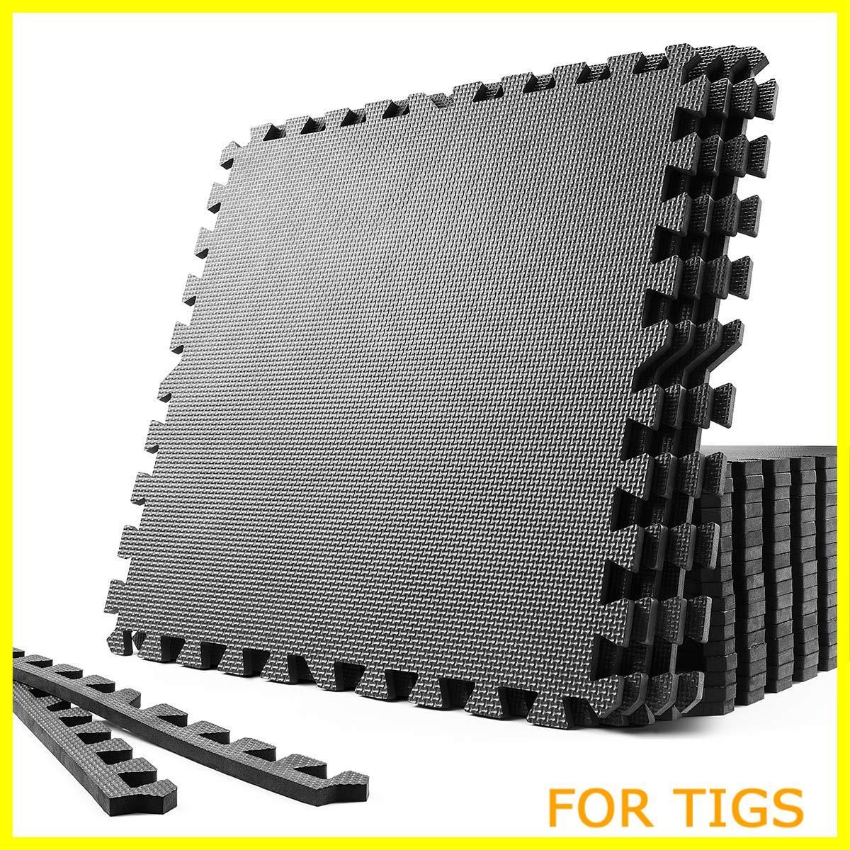 ジムマット（ジョイント有）イエロー12枚 訳あり】 ホームジム フロア