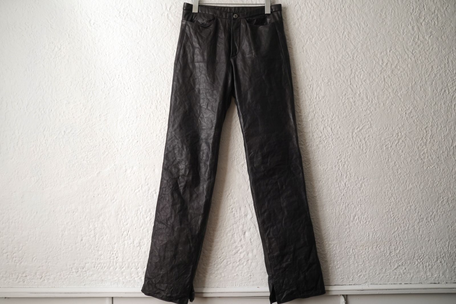 初期 美品 C DIEM カルペディエム ウォッシャブル レザーパンツ 黒 初期 美品 C DIEM カルペディエム ウォッシャブル レザーパンツ