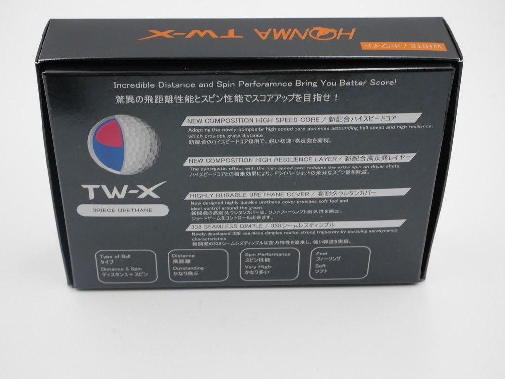 ゴルフボール ホンマ TW-X ホワイト 2ダース-3