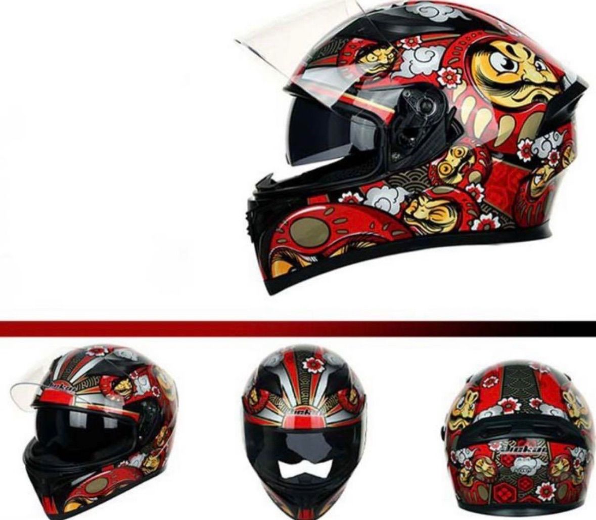 Jiekai フルフェイスヘルメット バイク用 ヘルメット ダブルシールド