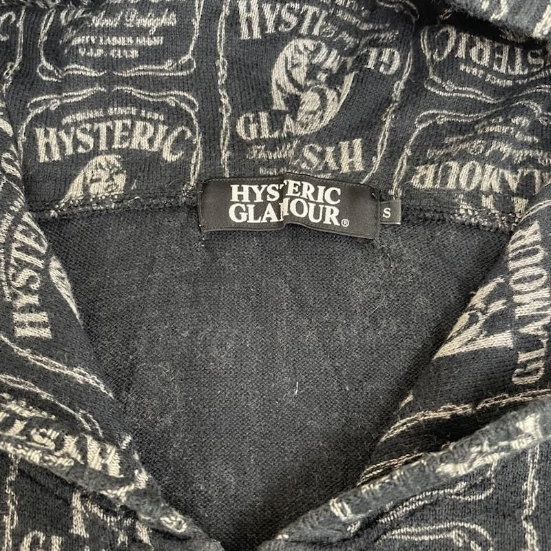 ヒステリックグラマー moneygirl 総柄 長袖 ニットパーカー トップス HYSTERIC GLAMOUR ヒステリックグラマー パーカー 長袖 長袖