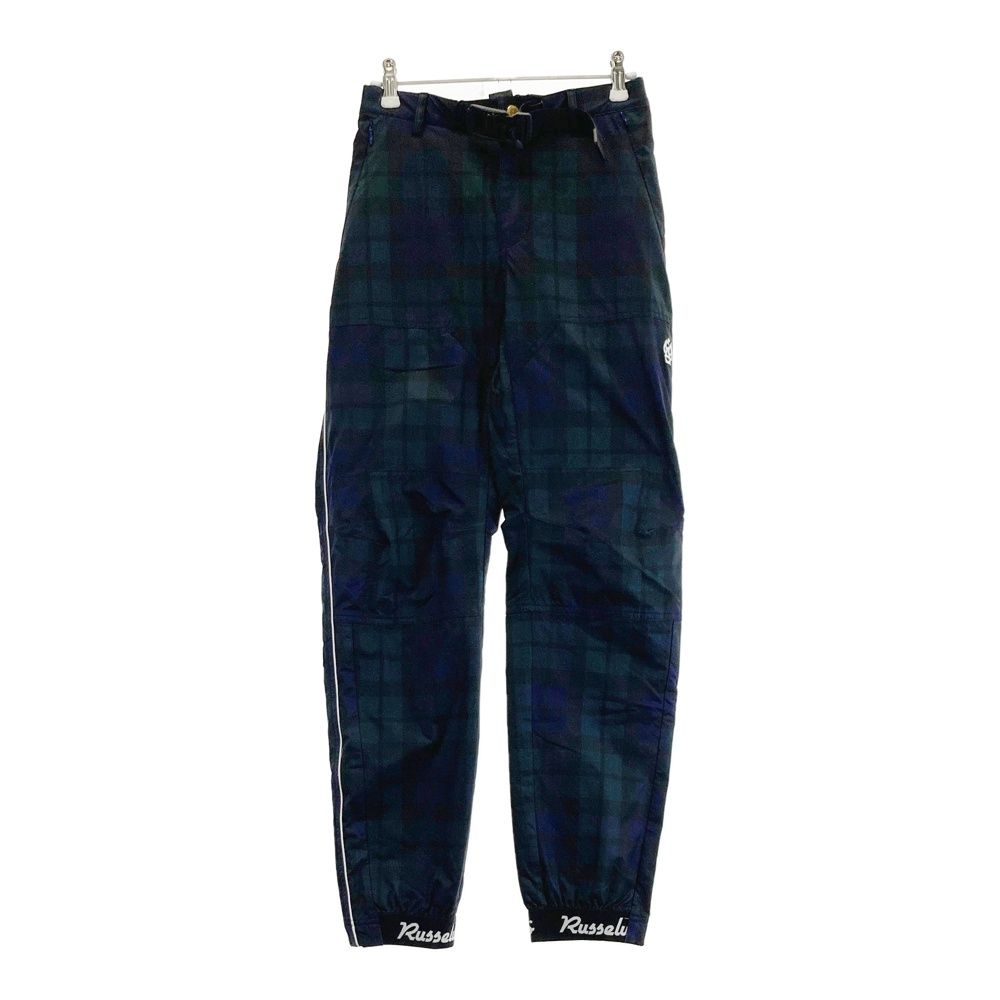 サイズ：1 RUSSELUNO ラッセルノ 2022年 裏メッシュ ロングパンツ ルチャ チェック柄 ネイビー系 [240101486639] ゴルフウェア レディース ストスト