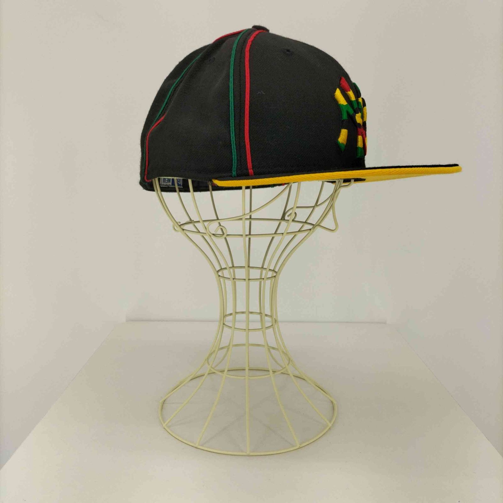 80's SUBWARE 刺繍ロゴ トラッカーキャップ ネイビー ニューエラ NEW ERA 90S 青タグ 59FIFTY チームロゴ 刺繍 ラスタ