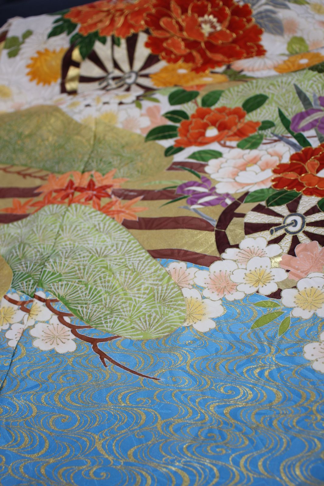 振袖 手描き 京友禅 京都 本物 花車 高級振袖 成人式 最高級 逸品 一点 