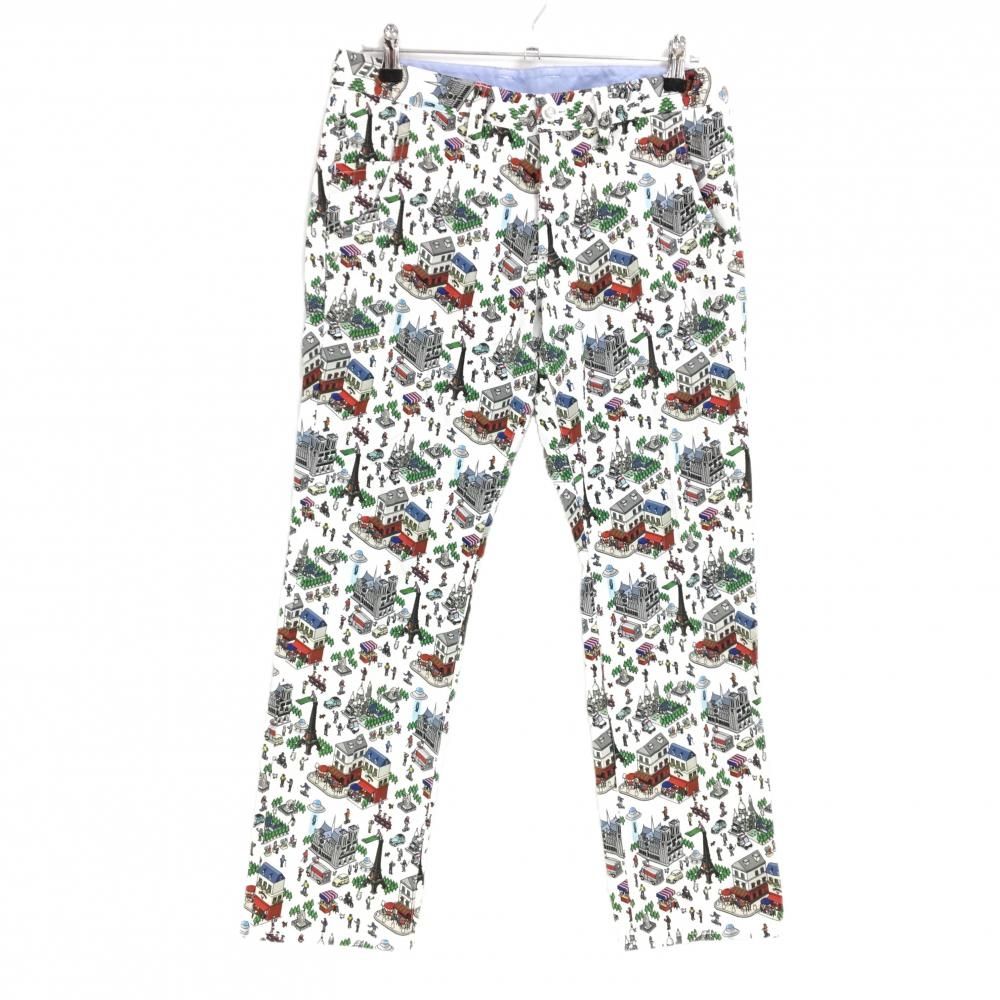 ☆SALE価格☆【美品】キャロウェイ パンツ 白×マルチカラー 総柄