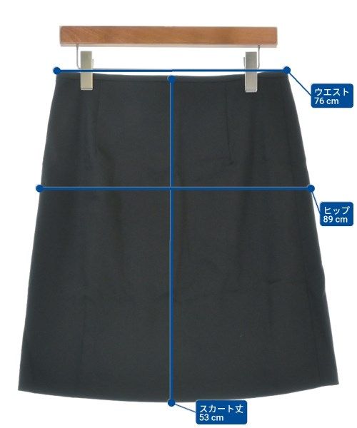 JIL SANDER NAVY 台形スカート ひざ丈　36 JIL SANDER NAVY - JIL SANDER NAVY ジルサンダーネイビー ひざ