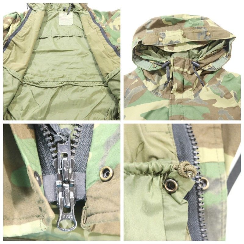 米軍実物 90s ecwacs level6 GORE-TEXウッドランドカモ 90s 米軍実物 US ARMY ECWCS GEN1 ウッドランドカモ GORE-TEX