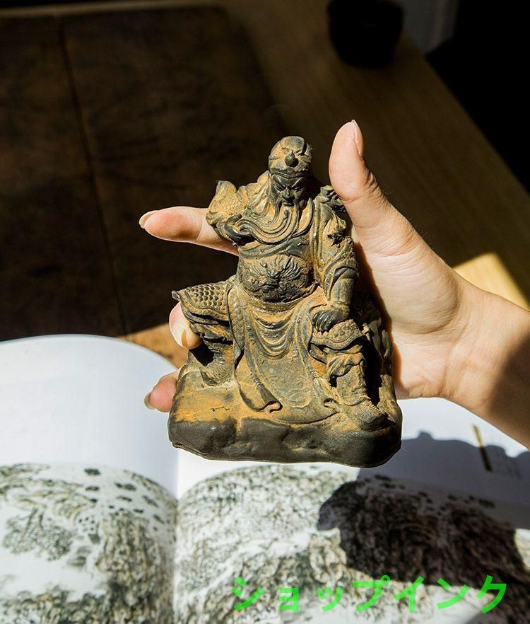 武聖関羽人物像 文房置物・案頭 鎮宅辟邪 開運風水 招財 工芸品