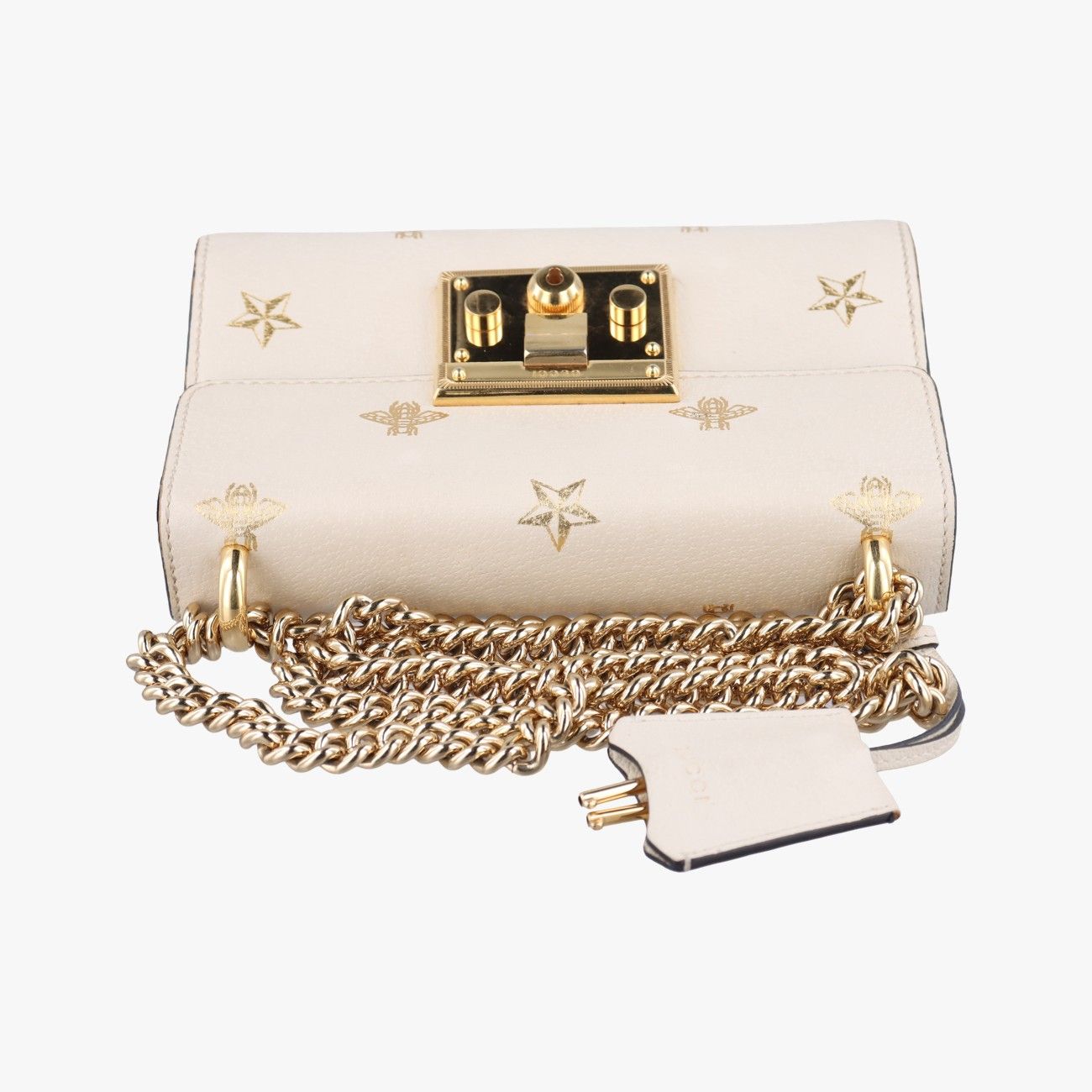 グッチGucciパドロックホワイトレザー432182I028268540