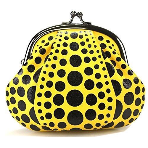 新品 送料無料 草間彌生 (KUSAMA YAYOI) 財布 がま口 /コイン PUMPKIN