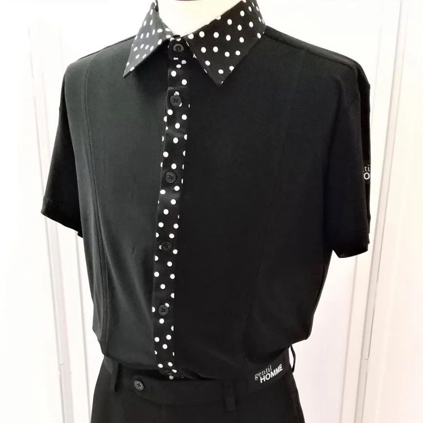 gentil ジャンティ HOMME 社交ダンス ウェア メンズ ラテンシャツ