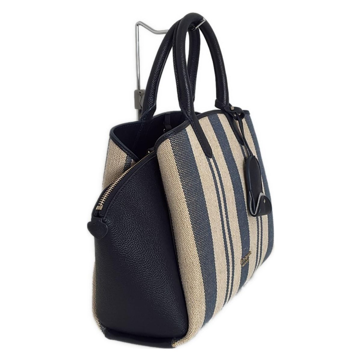 ケイトスペード ハンドバッグ ショルダーバッグ 2WAY ネイビー ベージュ レザー レディース Kate Spade 【中古】 kate spade 2wayネイビー ベージュバイカラーショルダーハンドバッグ