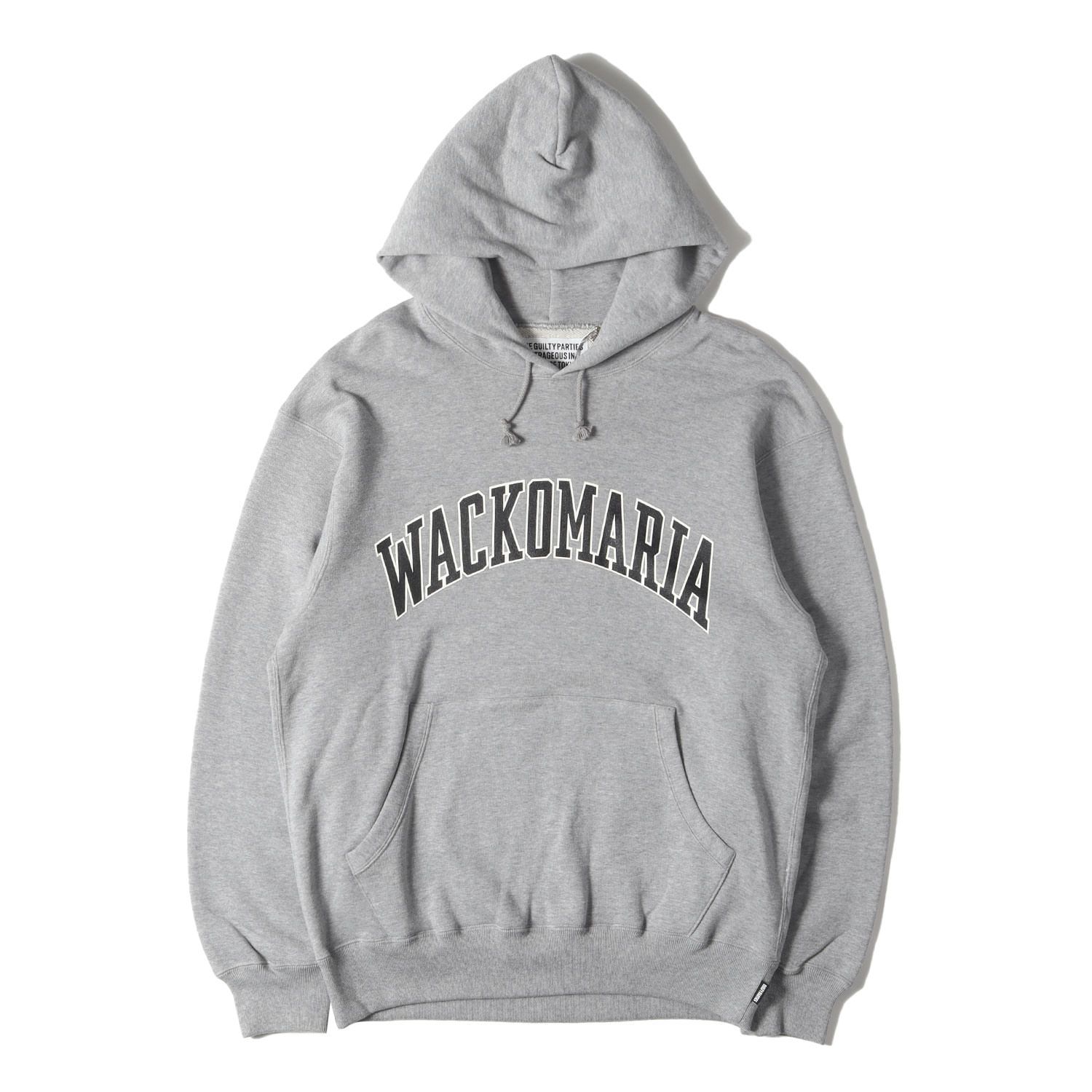 新品 WACKO MARIA ワコマリア パーカー サイズ:M 24SS アーチロゴ スウェットパーカー MIDDLE WEIGHT PULLOVER  HOODED SWEAT SHIRT グレー トップス フーディー【メンズ】 - メルカリ