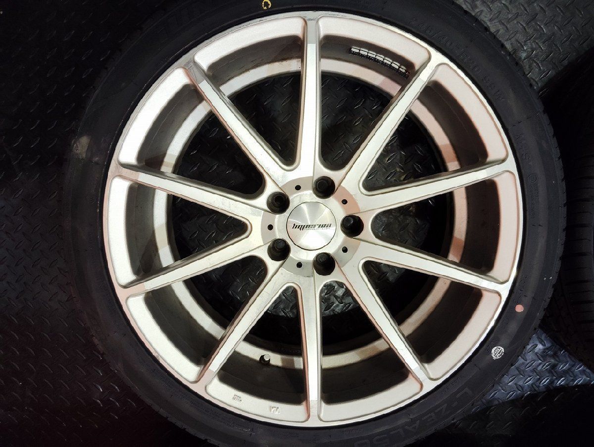 タイヤ新品 25年 バランス済【iLINK L-ZEAL56 245/40ZR20】夏タイヤ【ハイペリオン 20インチ 8.5J5HPCD114.3+35】アルファード等　(VTI16 タイヤ新品 25年 バランス済【iLINK L-ZEAL56 245/40ZR20】夏タイヤ