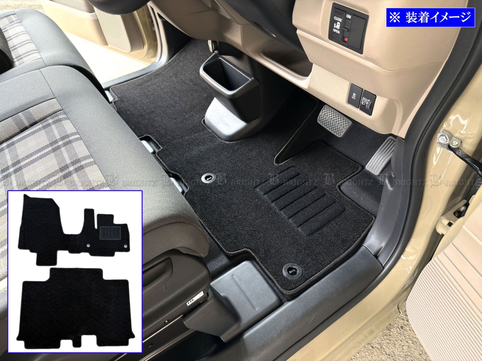N-BOXジョイ JF5 JF6 フロアマット 2PC - メルカリ