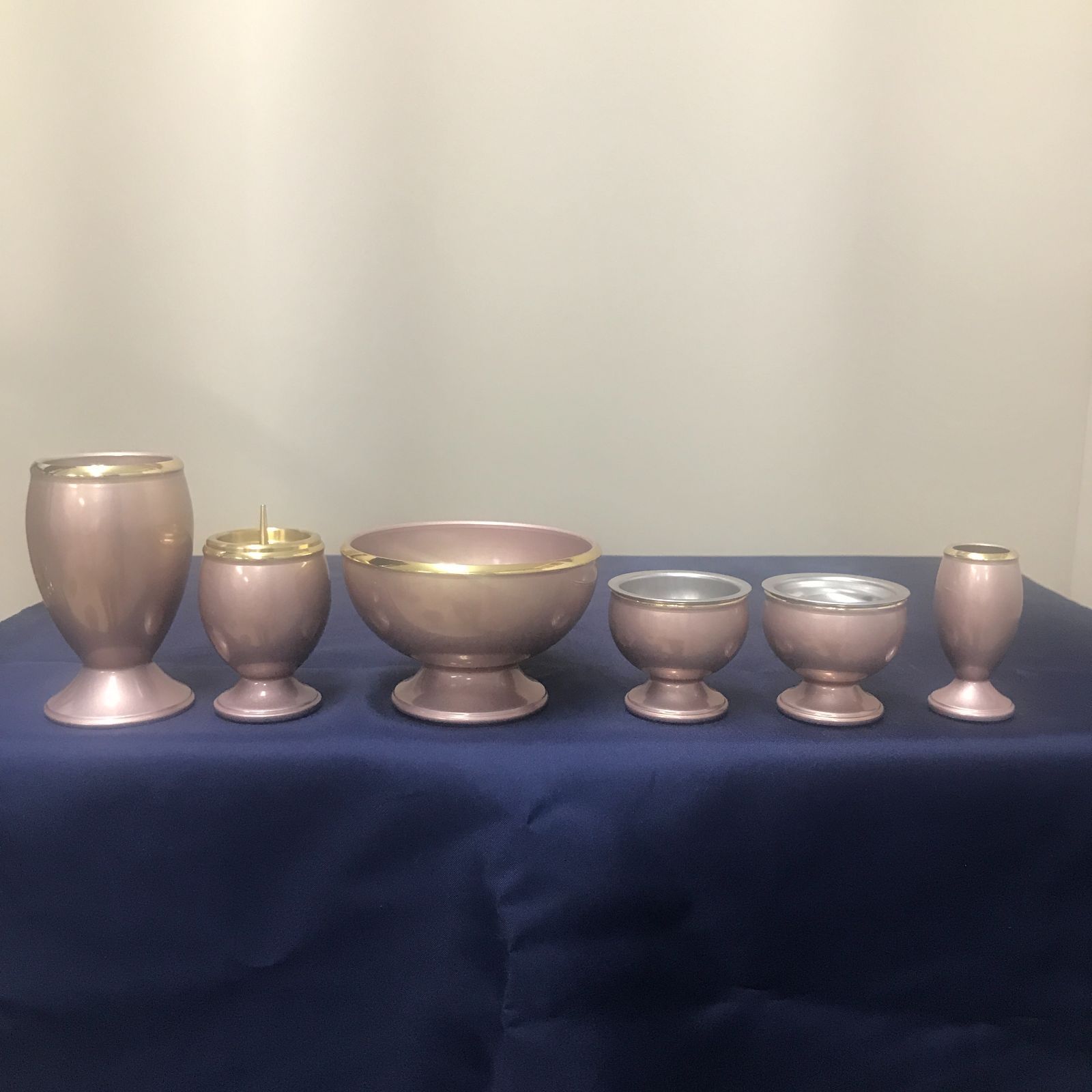 仏具６点セット ピンク 真鍮 かわいい