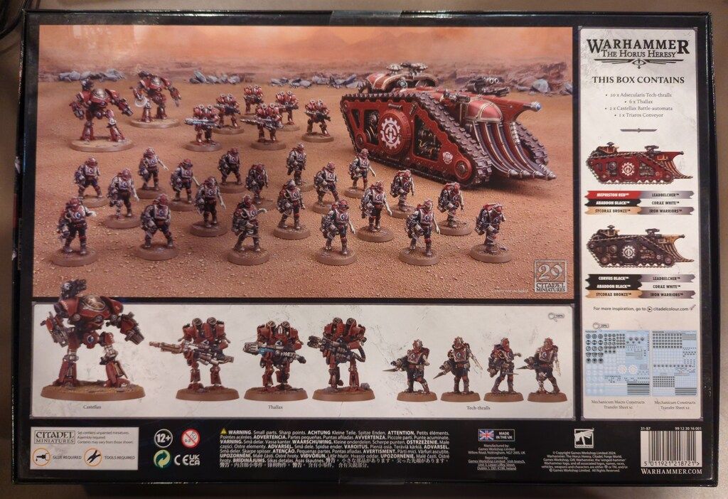 GAMES WORKSHOP WARHAMMER THE HORUS HERESY Mechanicum Battle Group