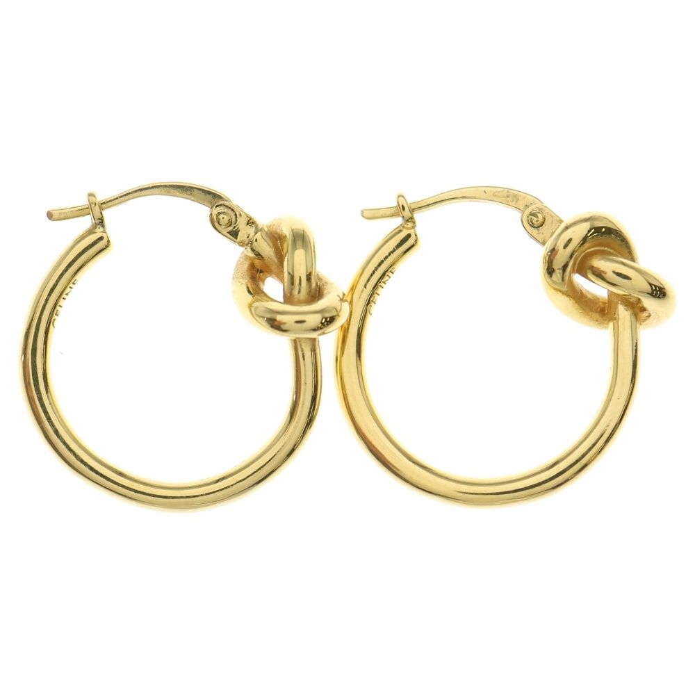 CELINE セリーヌ ノットピアス フープピアス イヤー ゴールド