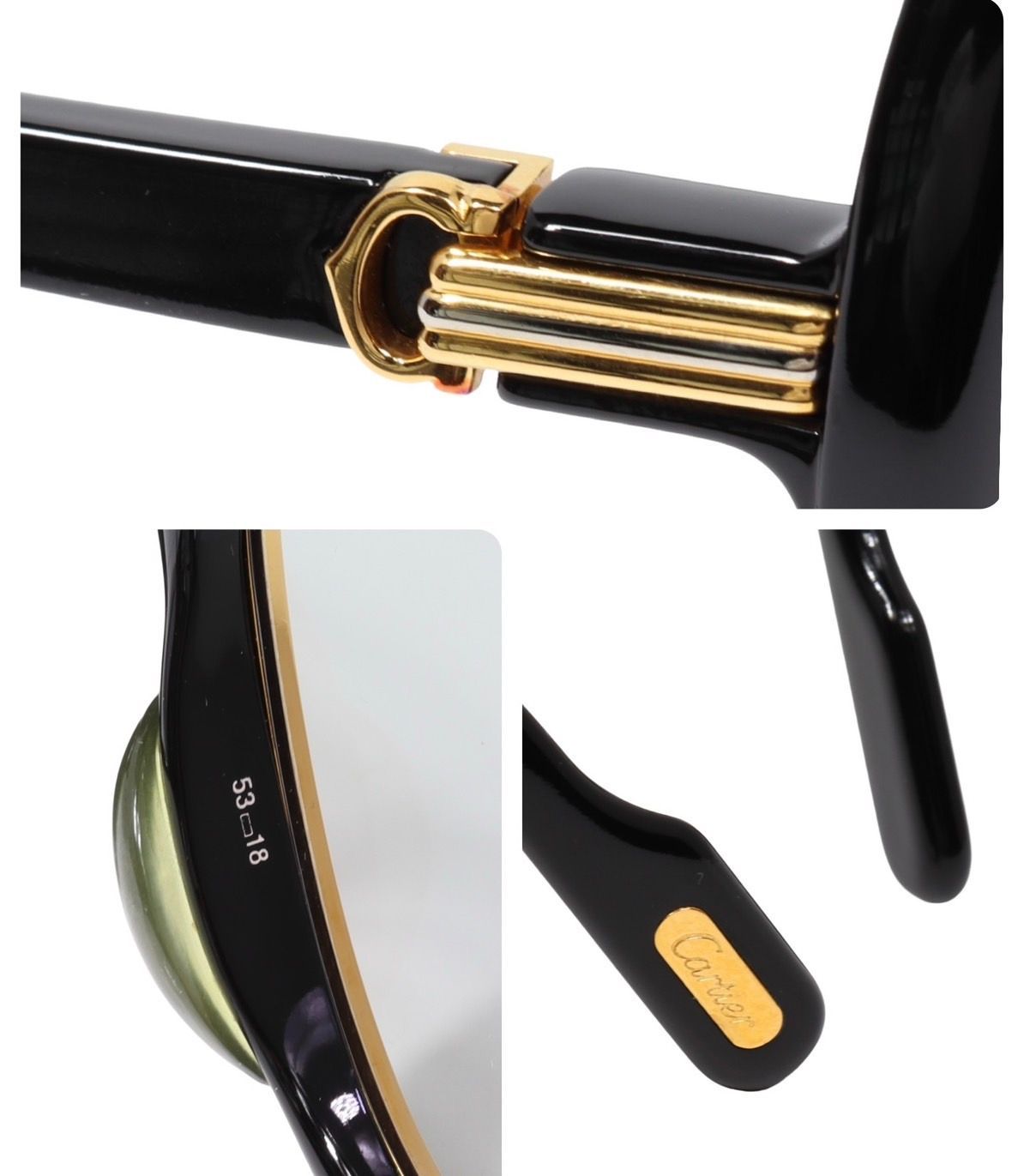 Cartier カルティエ トリニティ サングラス 53□18 135 プラスチック