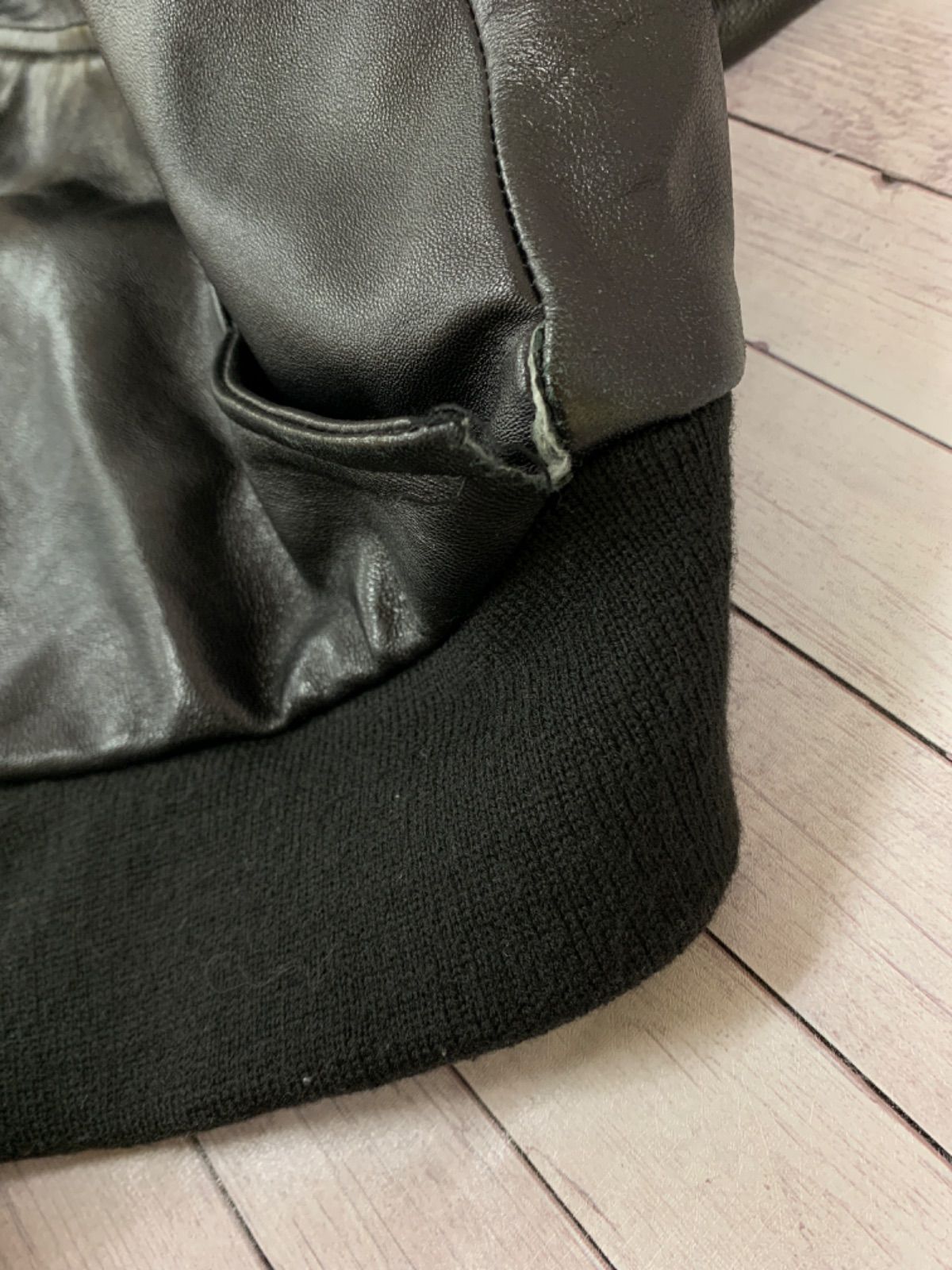 専用EKAM レザージャケット ☆EKAM エカム レザージャケット ライダース フードジャケット L