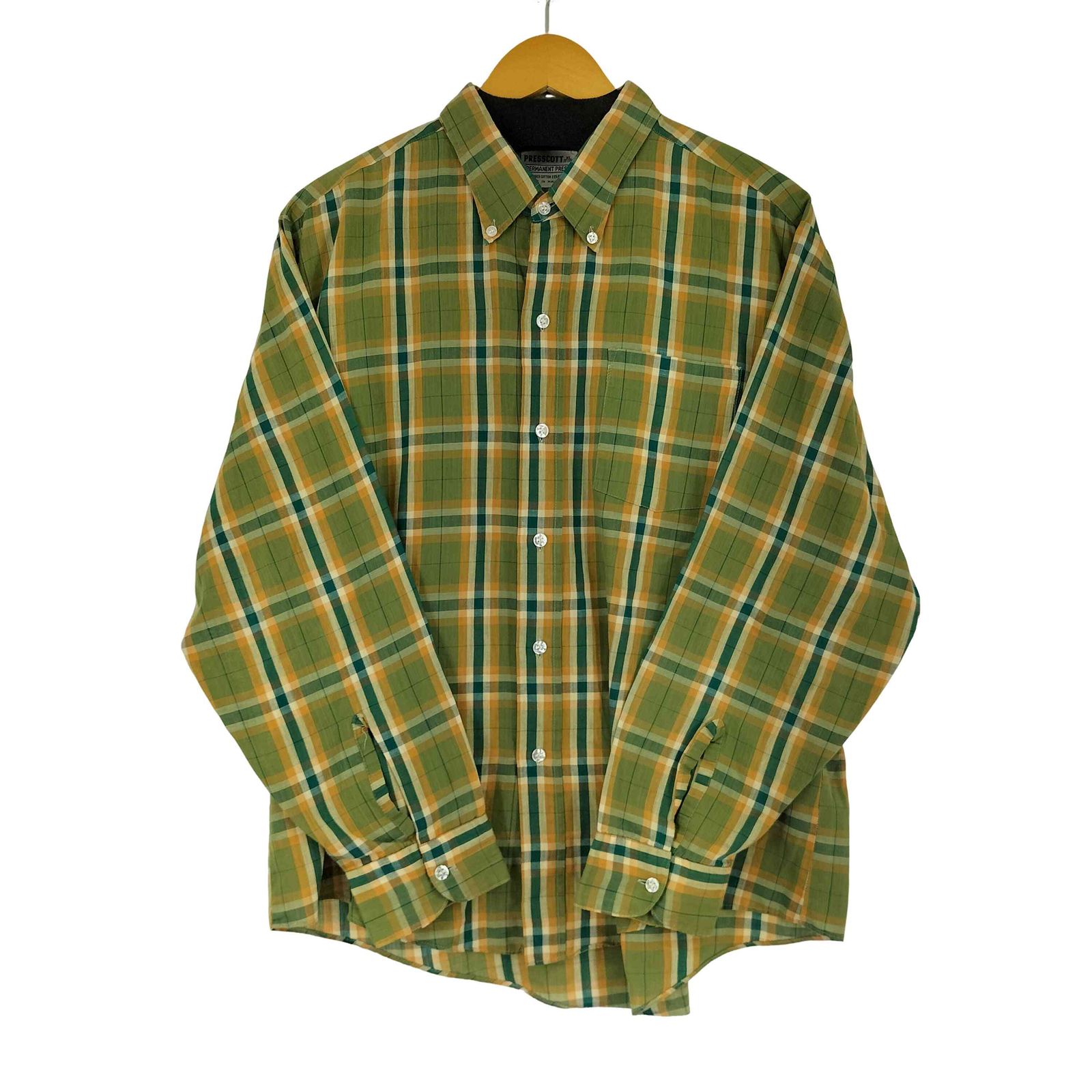 ユーズドフルギ USED古着 PRESSCOTT チェック L/S BDシャツ メンズ  XL