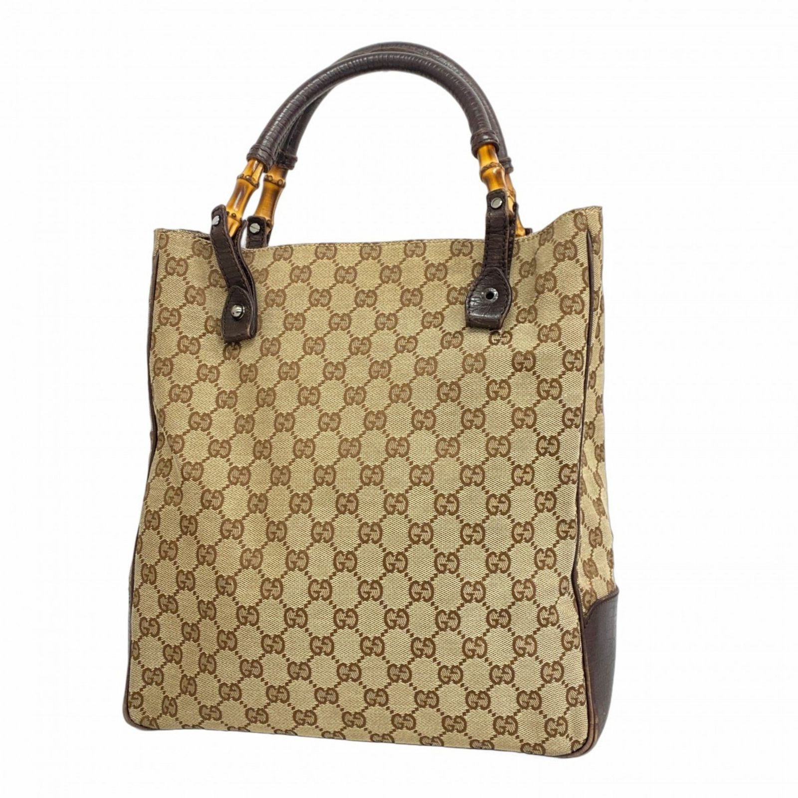グッチ バンブー GGキャンバス トートバッグ GUCCI グッチ Bamboo GG バンブー GG Nylon Canvas Tote Bag