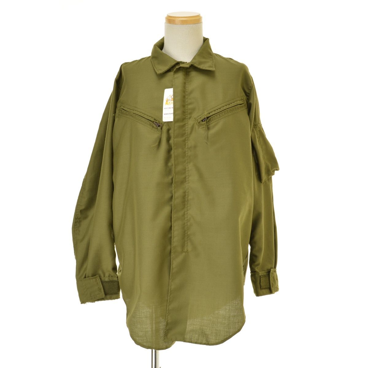 70s 米軍実物 サイズ S U.S.ARMY 長袖 アンダーシャツ ハニカム 