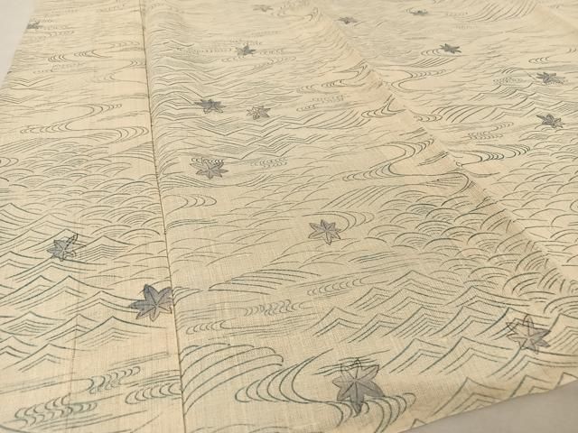 平和屋着物＊夏物　生紬　竜田川　正絹　逸品　AABA2515np 平和屋着物＊夏物 生紬 竜田川 正絹 逸品 AABA2515np - メルカリ