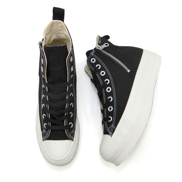 コンバース ALL STAR 黒 厚底スニーカー 24cm コンバース CONVERSE レディース スニーカー ハイカット 厚底