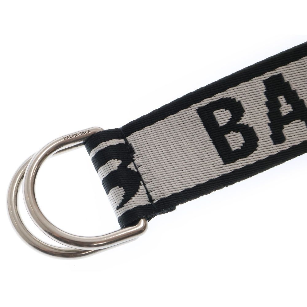 BALENCIAGA バレンシアガ Dリングロゴベルト BALENCIAGA (バレンシアガ) D RING ロゴ刺繍 リング ベルト
