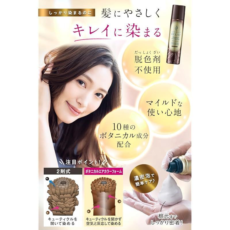 新品 大容量 ヘアボーテエクラボタニカルエアカラーフォーム ライト 