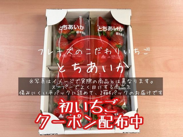 【とちあいか4パック】栃木県産フレーズのこだわりいちご(中粒・小粒) 産地直送 人気No.1