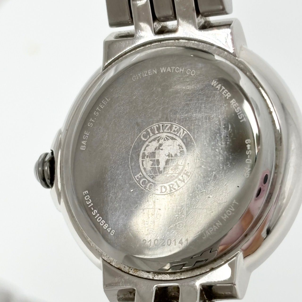 シチズン CITIZEN エコドライブ ダイヤ ベゼル レディース 腕時計 E031