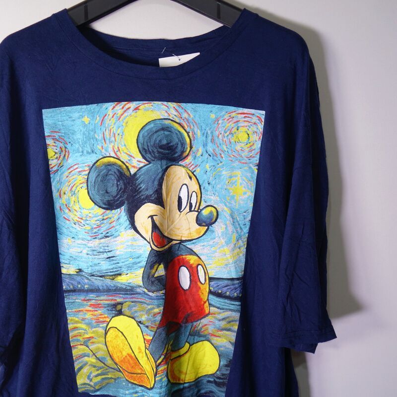 ディズニー キャラクターTシャツ 半袖 メンズ 2XL ミッキーマウス