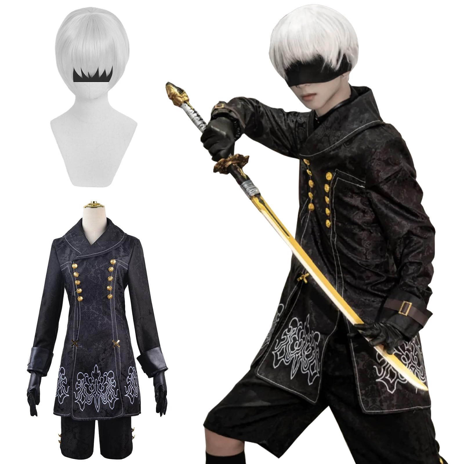 在庫処分』NieR: 仮装 大人用 コスプレ衣装 ヨルハ九号S型 Automata ヨルハ二号B型 メイド服 コスプレ コスプレ 9S cosplay  2B ウィッグ付き オートマタ ニーア [神併良品] - メルカリ