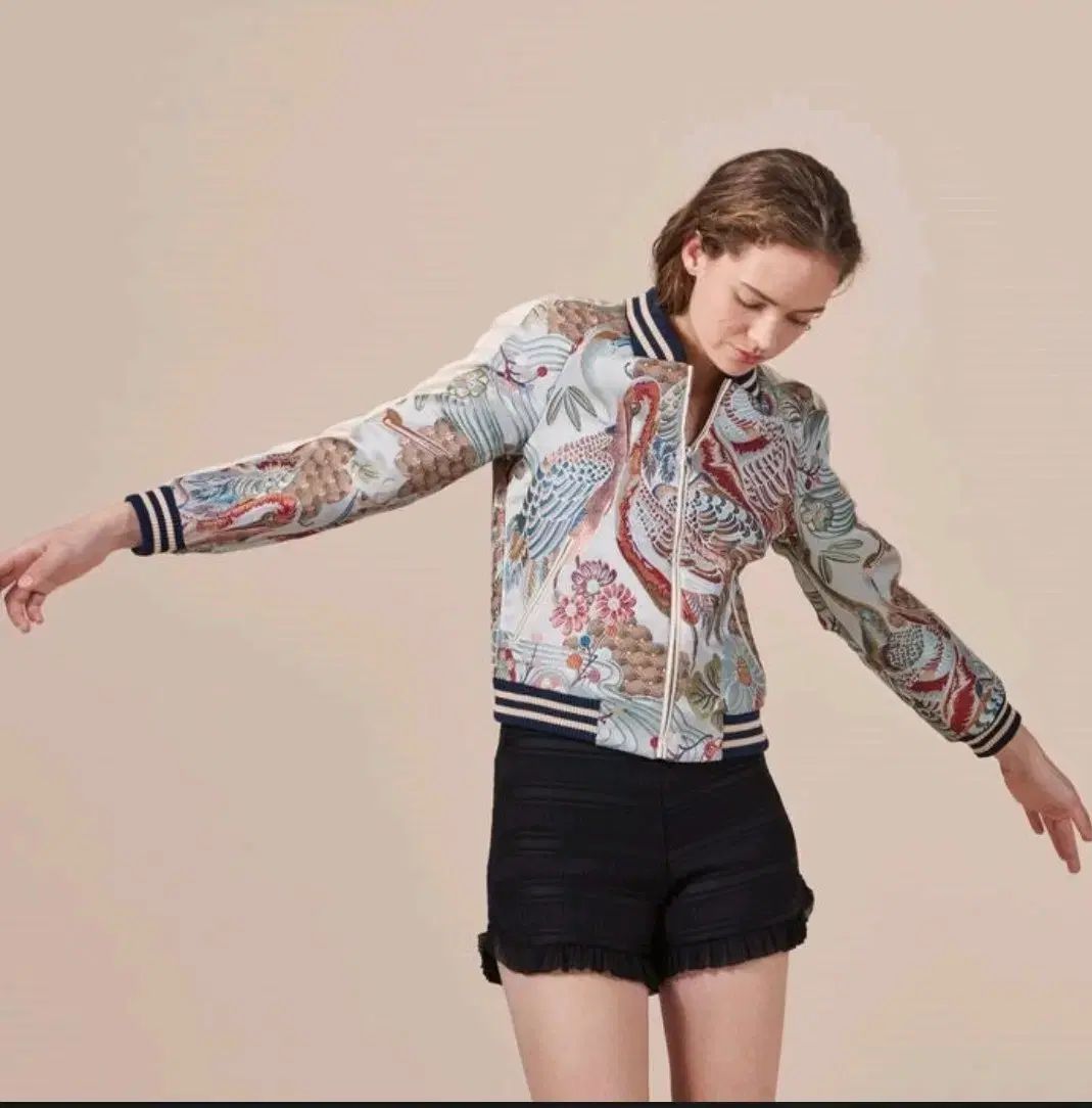 ohga ドッキングフリルニット グレー ohga ドッキングフリルニット