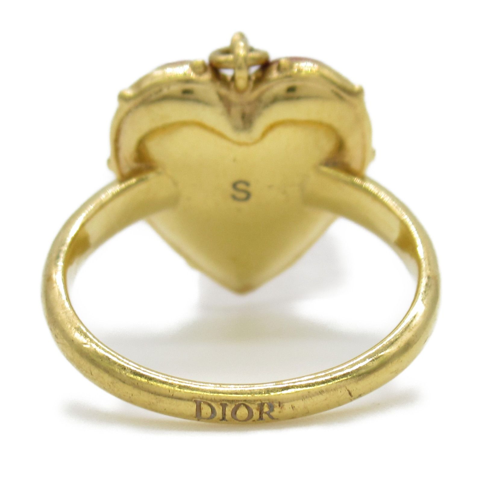 Dior リング ハートチャーム付 指輪レディース