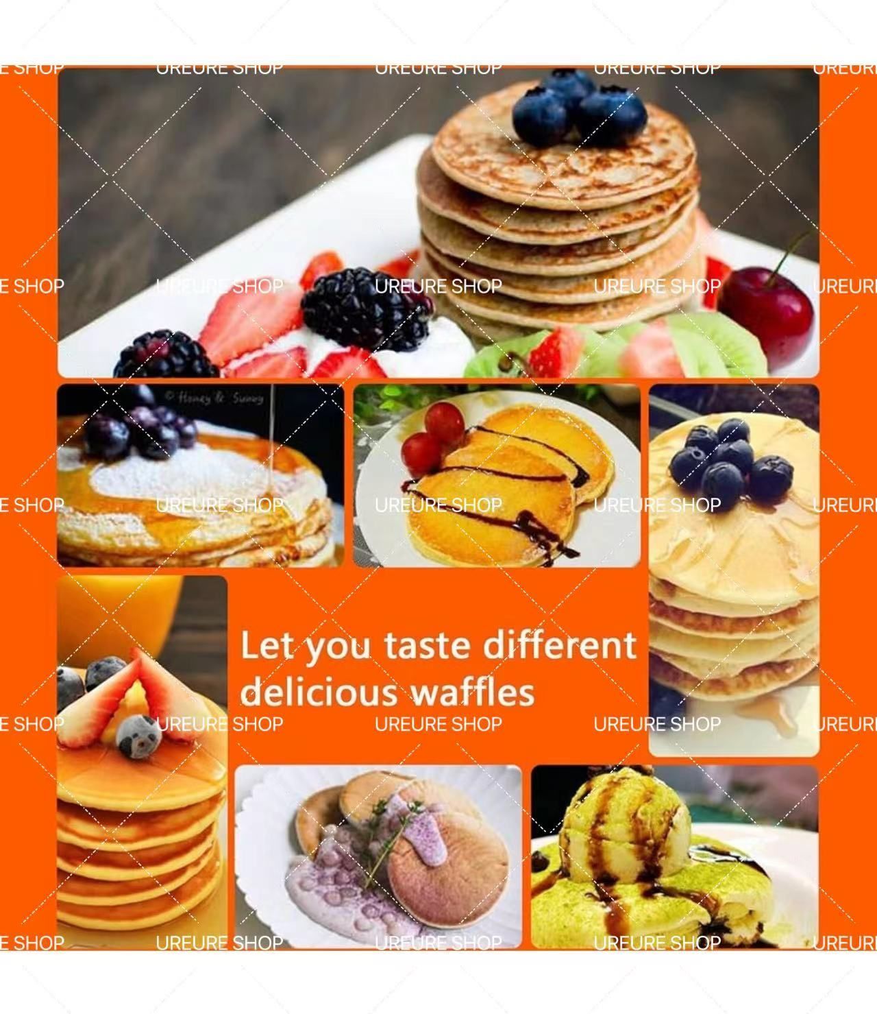 ダッチパンケーキベーカー ノンスティックワッフルパンケーキメーカー