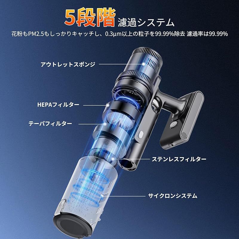 【新品】Proscenic P7　ハンディ＆スティック両用掃除機 コードレス コードレス掃除機 掃除機 ハンディ掃除機 Proscenic P7 200W