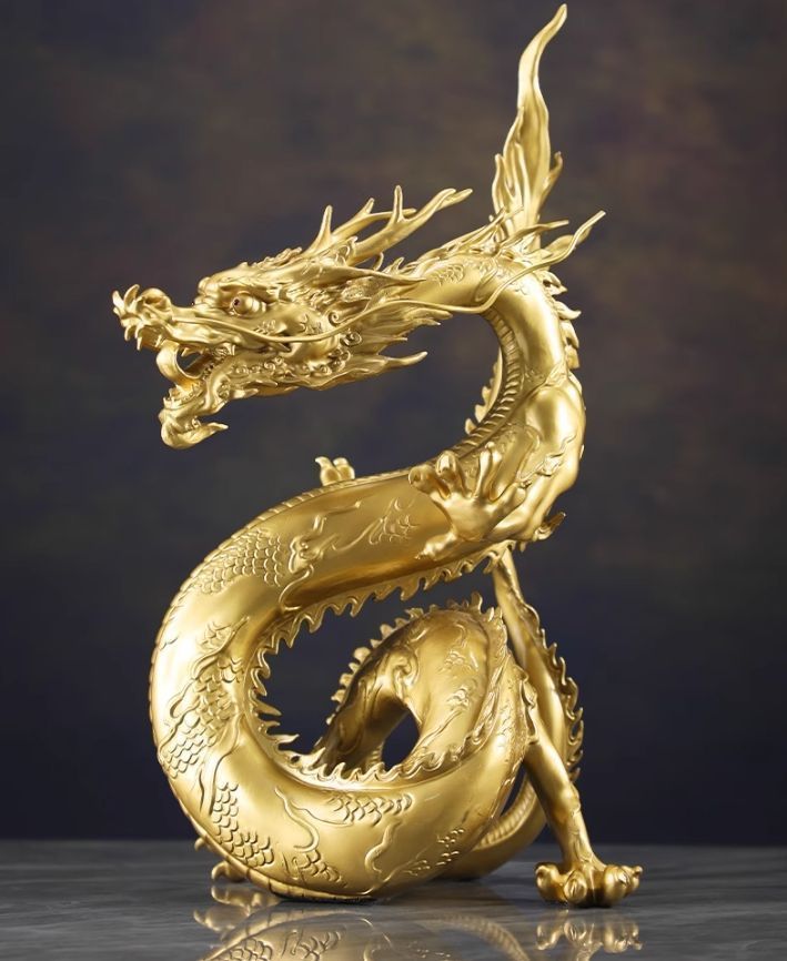 金銀 龍セット2体 置物 開運 金運 風水 龍神様 金銀 龍セット2