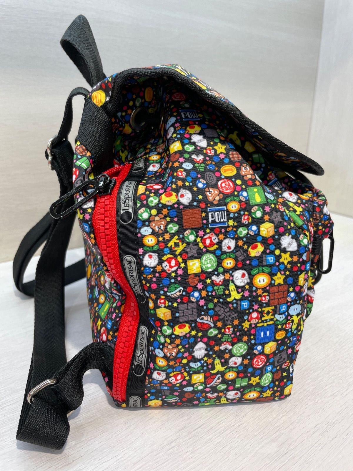 レスポートサック　マリオ　スーパーマリオ 任天堂　リュック レスポートサック×任天堂 スーパーマリオ リュック タグ付き