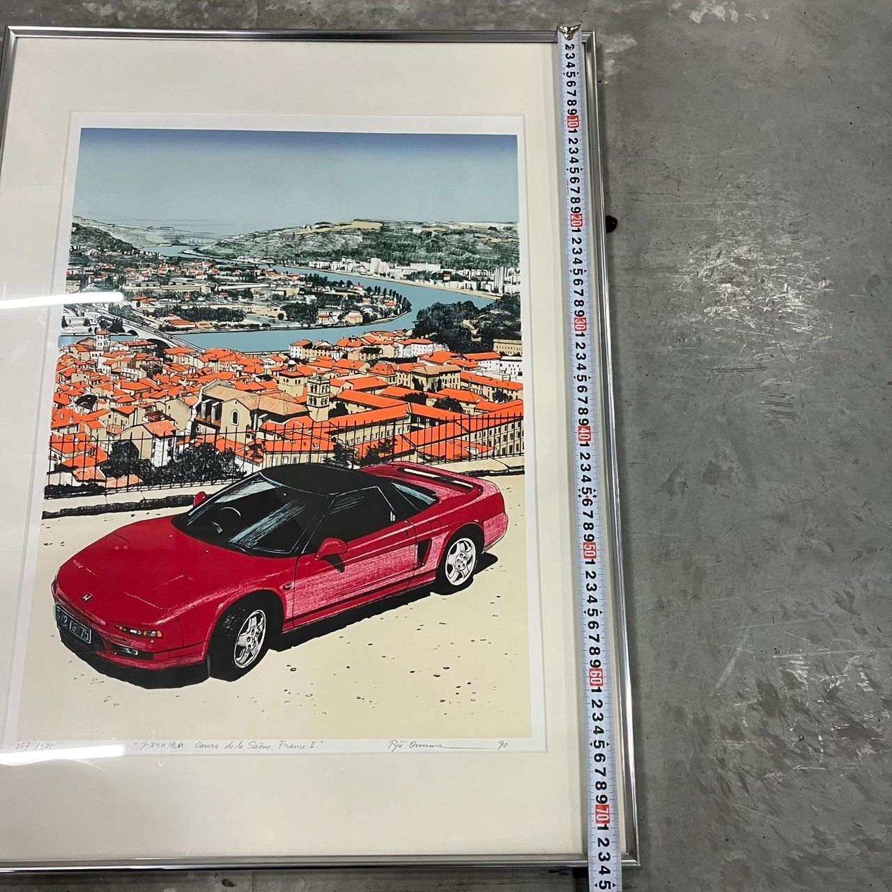 超希少】 HONDA 初代NSX ソーヌ川の流れⅡ 小沼隆一郎 リトグラフ