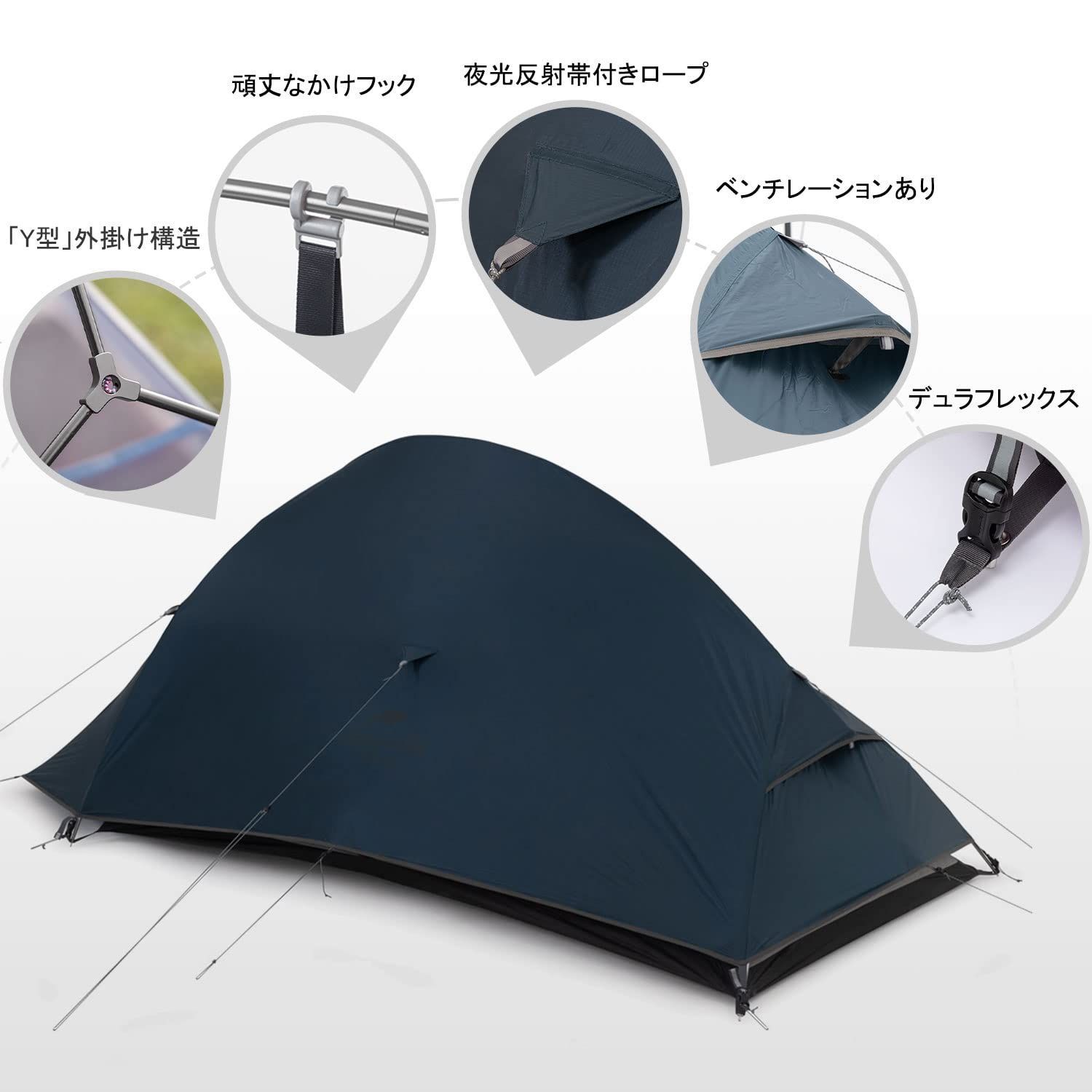 色: 20Dネイビー（アップグレード版）】Naturehike公式ショップ テ