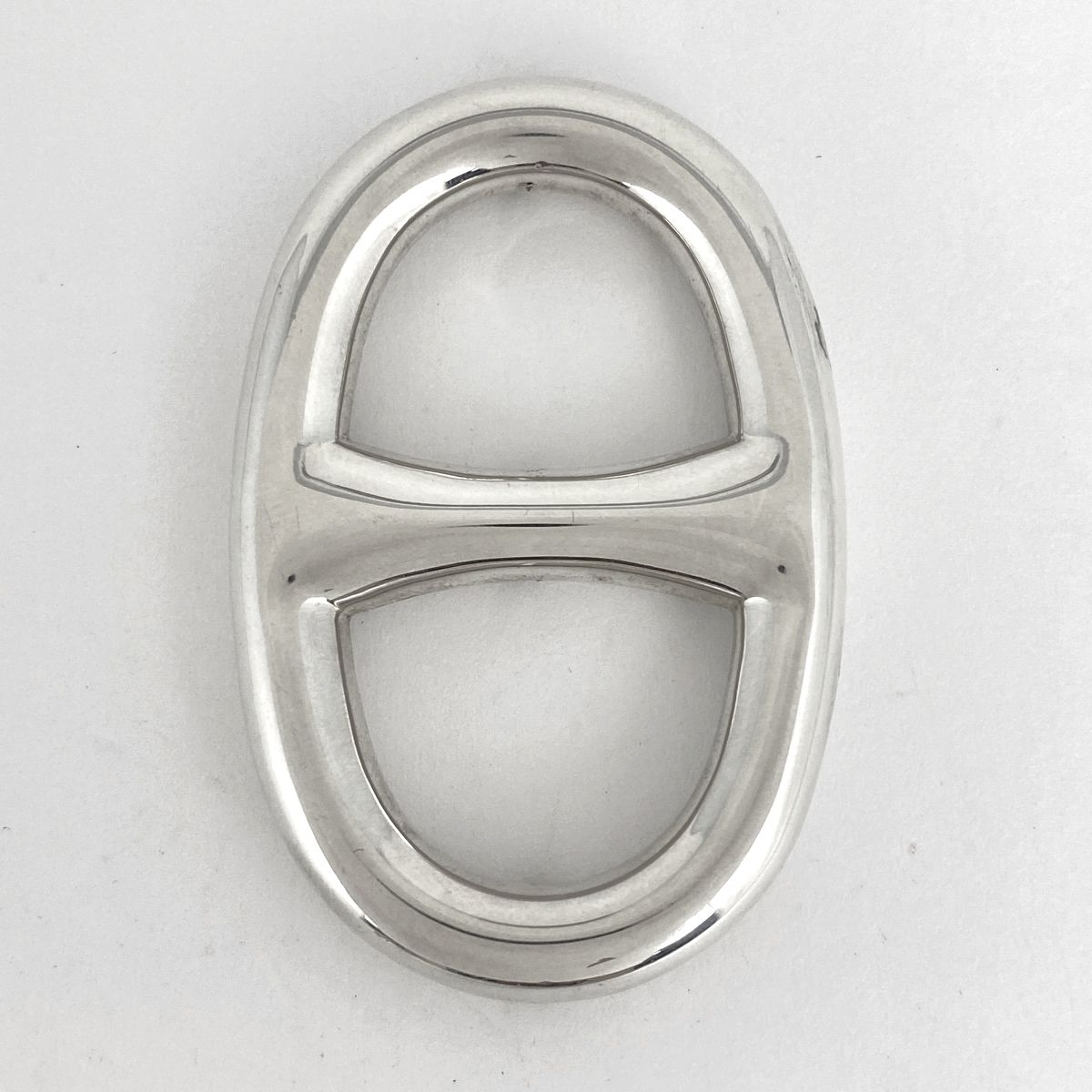 【極美品】エルメス HERMES スカーフリング シェーヌダンクル シルバー HERMES(エルメス) スカーフリング シェーヌダンクル シルバー トップ